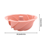 Red Non-Stick Silicone Cyclone Cake Pan Set (10 Molds) - Perfect for Desserts - Side View