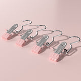 Pink Stainless Steel Hanging Clips (35 PCS) - Strong Grip for Pants, Hats, Socks, Laundry