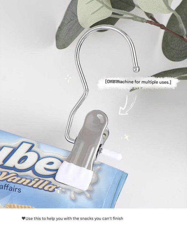 Gray Stainless Steel Hanging Clips (35 PCS) - Strong Grip for Pants, Hats, Socks, Laundry