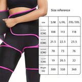 Yellow Women's 3-in-1 Body Shaper: Waist Cincher, Thigh Slimmer, Glute Lifter - Workout Gear (Size : S/M) - Rear View