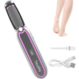 Gray purple Rechargeable Electric Callus Remover - 3 Speeds, LCD, for Smooth Feet