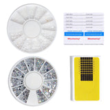 Complete Nail Art Manicure Kit - UV LED Lamp, Electric Drill, Brushes & Accessories - Close-Up Angle