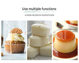 Style 8 Silicone Mini Cake Molds (30 Pack) -  For Cupcakes, Desserts (7x7x2.5cm) - Rear View