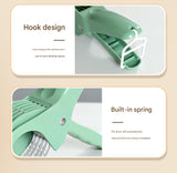 2 pcs (Orange+Green) 5-Blade Fruit & Vegetable Slicer for Crinkle Cuts - Kitchen Gadget - Side View