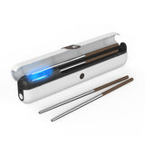 Travel UVC Toothbrush Sanitizer Box - Magnetic Closure, Rechargeable - Side View
