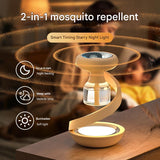 Beige 2-in-1 Mosquito Repellent Lamp & Starry Sky Night Light Projector - Side View