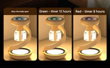 Beige 2-in-1 Mosquito Repellent Lamp & Starry Sky Night Light Projector - Rear View