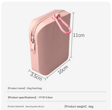 Gray Silicone Dog Treat Pouch (Set of 2) - Waterproof, Portable for Training & Walks - Top-Down View