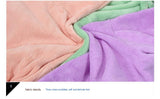 Purple Hooded Dog Bathrobe - Super Absorbent, Adjustable Fit, Cozy Pet Towel (Size : L) - Top-Down View