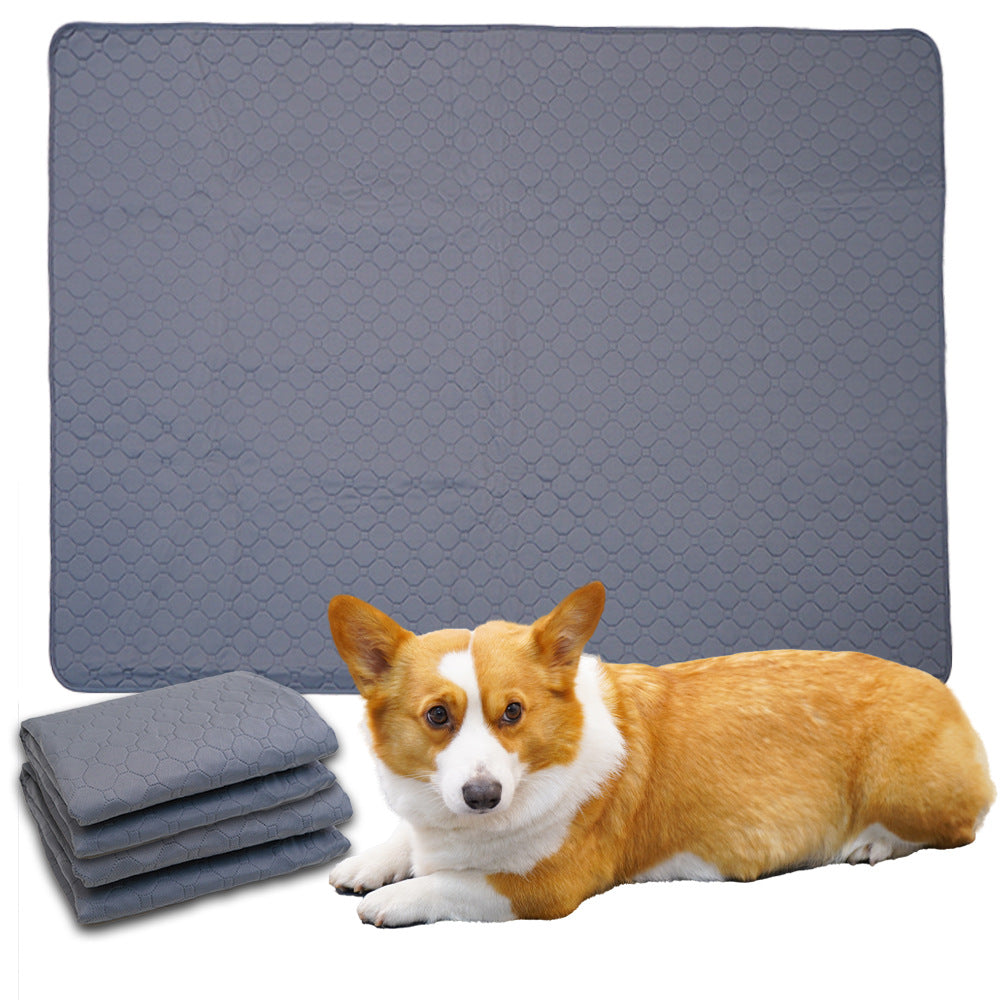 Reusable Pet Training Pads - 4-Layer Waterproof & Absorbent Mat Waterproof Non-Slip(Size : M-70cm?50cm)