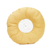 Yellow Adjustable Soft Elizabethan Collar for Pets - Comfortable Recovery Aid - M - Front View