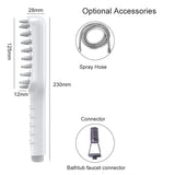Handheld Pet Grooming Shower Sprayer - With Comb Teeth Hose & Adapters