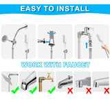 Handheld Pet Grooming Shower Sprayer - With Comb Teeth Hose & Adapters - 45-Degree Angle