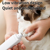 White Professional Pet Nail Grinder Kit - LCD, LED, Laser, for Dogs & Cats - Side View