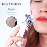 Portable EMS Face Sculpting Tool - LED Photon, Hot Compress, Vibration for Radiant & Firm Skin - Rear View