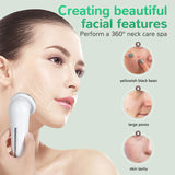 Cold Photon LED Light Therapy Facial Massager - EMS, Hot Compress, Skin Rejuvenation Wand - 45-Degree Angle