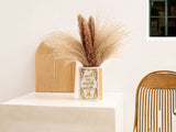 Literary Book Vase - Creative Ceramic Planter & Desk Organizer(Golden Book) - Side View