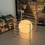 Minimalist Layered Acrylic Moon Lamp - USB Touch Dimmable (Transparent Moon Lamp) - Front View