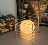 Minimalist Layered Acrylic Moon Lamp - USB Touch Dimmable (Transparent Moon Lamp) - Top-Down View
