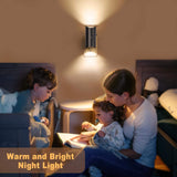Energy Saving Plug-in LED Nightlight - Smooth Dimming, Auto Sensor - Top-Down View