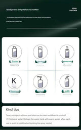 White Dual Nozzle Nano Facial Mister - USB Rechargeable Hydrating Spray - Top-Down View