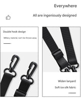 Black 2-Pack Universal IPX8 Waterproof Phone Pouch with Lanyard - Touch Sensitive Case for Swimming & Outdoor Sports - Rear View