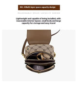 Coffee Chic Round Mini Crossbody Phone Purse - PU Leather Vertical Shoulder Bag with Headphone Port - 45-Degree Angle