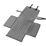 Grey Waterproof Front Pet Car Seat Cover - Non-Slip Dog Booster Seat Protector Mat - Front View