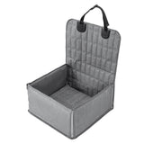 Black Waterproof Front Pet Car Seat Cover - Non-Slip Dog Booster Seat Protector Mat