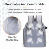 Beige And Black Spacious Pet Carrier Backpack with Clear Window - Comfortable Travel Bag for Cats & Small Dogs - 45-Degree Angle