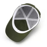 Army Green Stylish Aviator Goggle Baseball Cap - Unisex Outdoor Cotton Sun Hat - Rear View