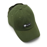 Army Green Stylish Aviator Goggle Baseball Cap - Unisex Outdoor Cotton Sun Hat - Low Angle
