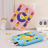 Pink Advanced Interactive Dog Puzzle Toy - Multi-Mechanism Treat Dispensing Slow Feeder for Mental Enrichment - Side View