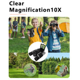 Black HD Digital Camera Binoculars 8X Zoom - Record Video & Photos with LCD Screen, Starlight Night Vision for Outdoors - Close-Up Angle