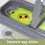 Green And Grey Ultimate 12-in-1 Multi-Functional Vegetable Slicer Dicer Chopper - Mandoline with Storage Containers & Drain Basket - Top-Down View