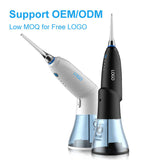 White Advanced Portable Water Flosser - Rechargeable Oral Irrigator, IPX7 Waterproof, 4 Cleaning Modes for Deep Dental Care
