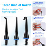 White Advanced Portable Water Flosser - Rechargeable Oral Irrigator, IPX7 Waterproof, 4 Cleaning Modes for Deep Dental Care