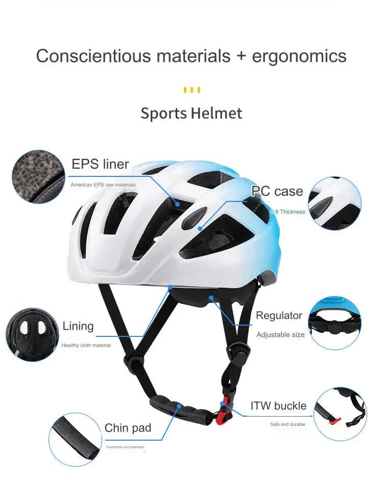 Light Pink Ultra-Light Adult Cycling Helmet - CE & CPSC Certified, In-Mold Safety for Road & Mountain Biking