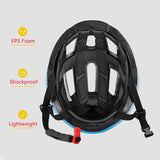 Black Ultra-Light Adult Cycling Helmet - CE & CPSC Certified, In-Mold Safety for Road & Mountain Biking - 45-Degree Angle