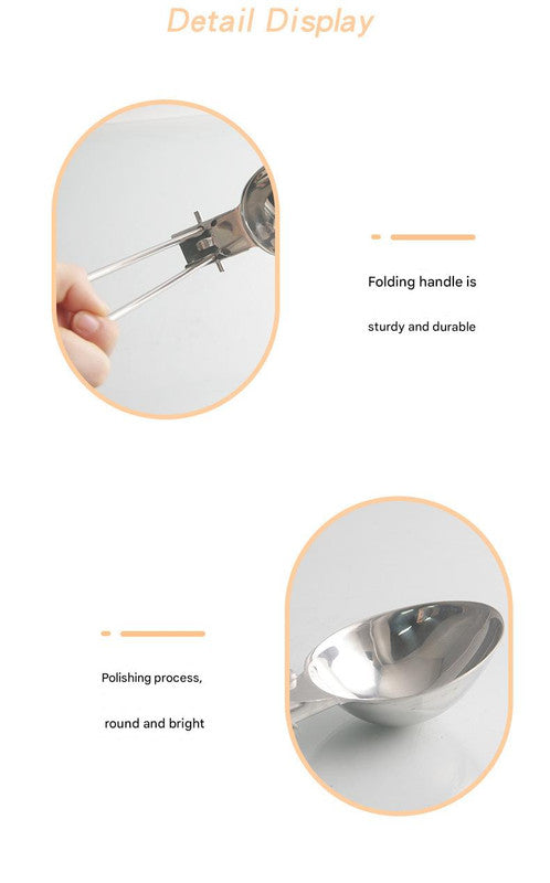 Silver 304 Stainless Steel Folding Camping Spatula - 2 Pack Compact & Portable Outdoor Cooking Utensils