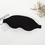 2 Pcs Black 3D Contoured Eye Mask - Total Blackout, Pressure-Free Memory Foam, Skin-Friendly & Breathable for Deep Rest