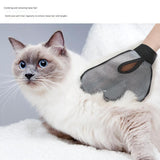 2 Pcs Green And Black Pet Grooming Glove - Gentle Deshedding & Massage Mitt for Dogs & Cats, Efficient Fur Remover - Top-Down View