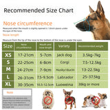 2 Pcs Size L Black Breathable Mesh Dog Muzzle - Anti-Barking, Biting & Chewing - Adjustable & Comfortable Nylon Muzzle for Dogs - 45-Degree Angle