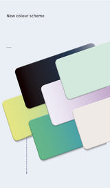 Yellow-Green Gradient Premium Large Silicone Mouse Pad - Non-Slip, 600x300mm for Office and Gaming - Front View