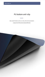 Green-Blue Gradient Premium Large Silicone Mouse Pad - Non-Slip, 600x300mm for Office and Gaming - Top-Down View