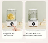 Blue Portable Mini Washing Machine - Rechargeable USB-C Electric Washer for Travel, Delicates & Socks