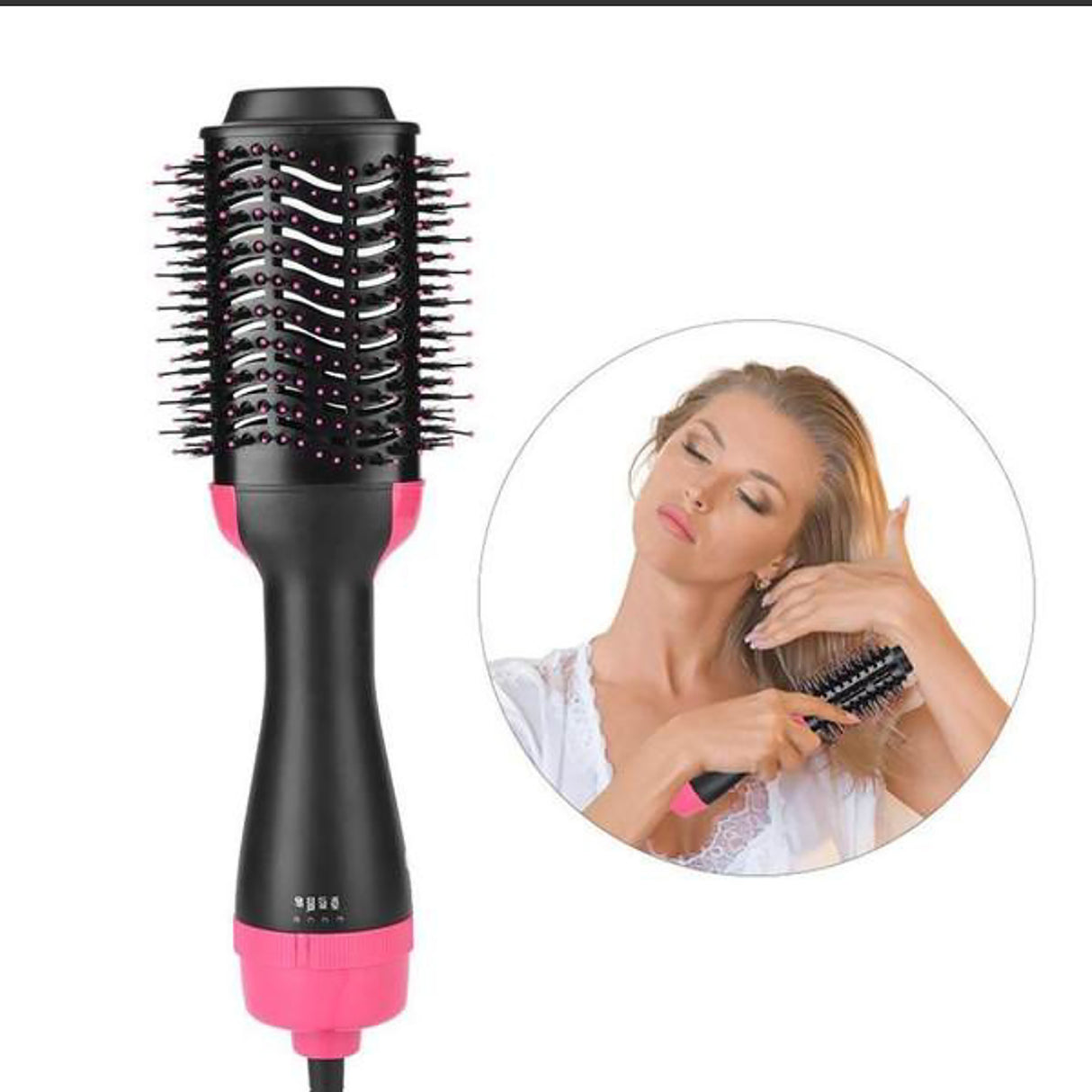 Purple And Grey One-Step Hair Dryer & Volumizer Hot Air Brush - Salon Styler for Drying, Smoothing & Volume