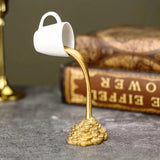 2 Pcs White Cup With Golden 