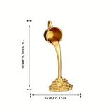 2 Pcs Glod Cup With Golden Spill