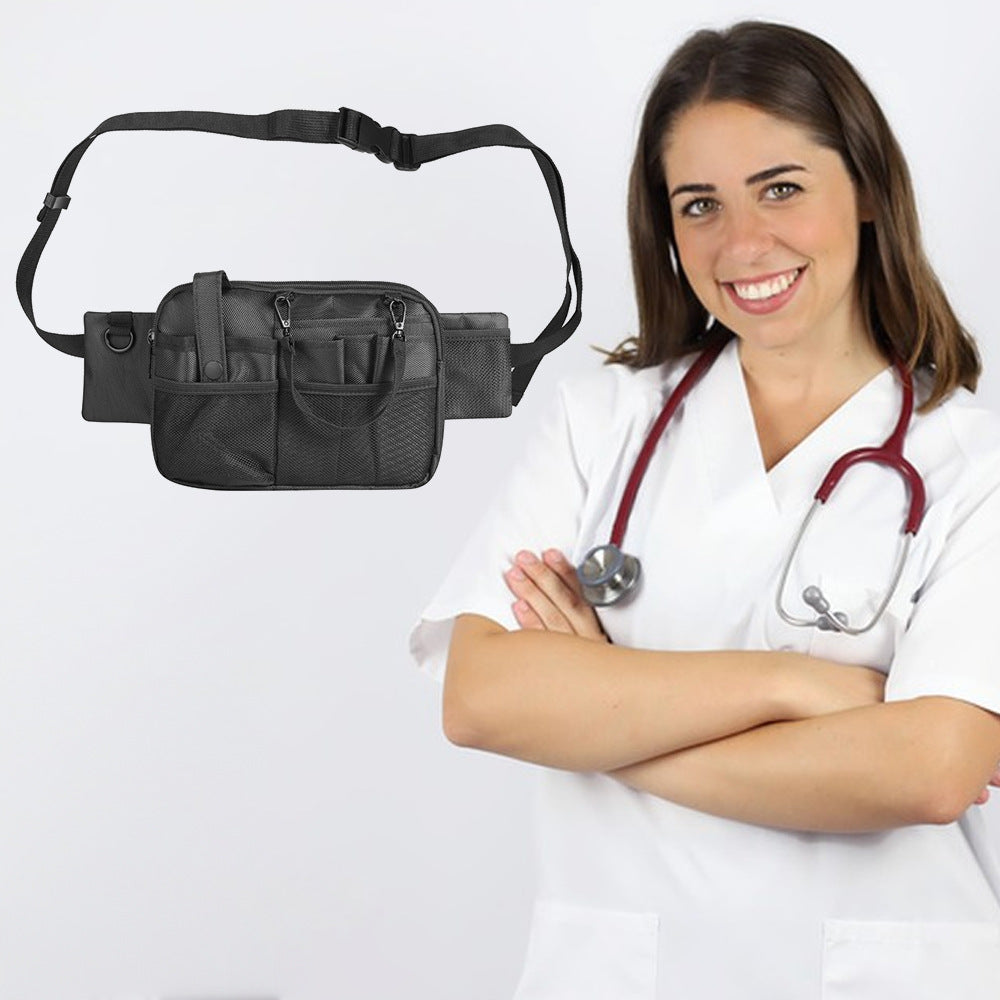 Pink Nurse Utility Belt Bag - Multi-Pocket Medical Organizer Waist Pack for Tools & Essentials